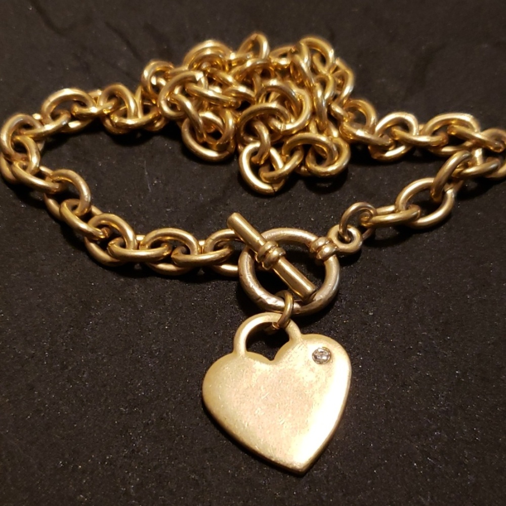 Gold Heart Necklace.❤️